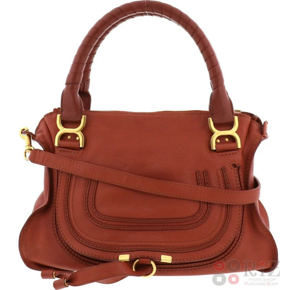 CHLOE Marcie Handbag Red